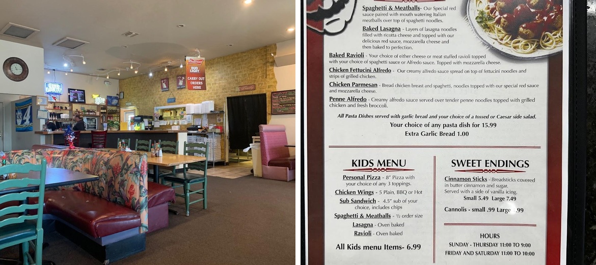 Guido's Pizza Menu