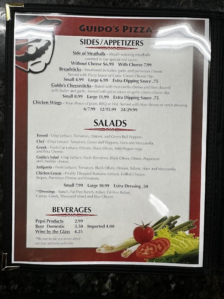 Guido's Pizza Menu image 1