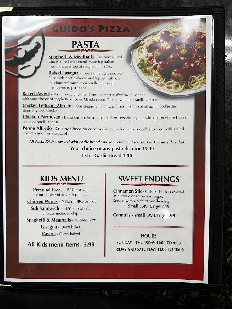 Guido's Pizza Menu image 2